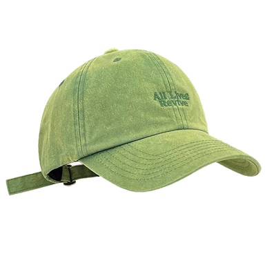 日系水洗复古棒球帽宽帽檐大头围