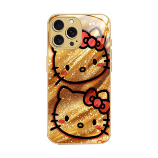 A56苹果17凯蒂猫SamsungS26+三星S23ultra手机壳21加S24fe电话22女生S25U玻璃20caseKT猫55适用16plus女Kitty