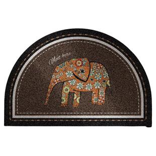 法式玄关入户门丝圈地垫进门脚垫半圆形防滑耐脏地毯家用门口垫子