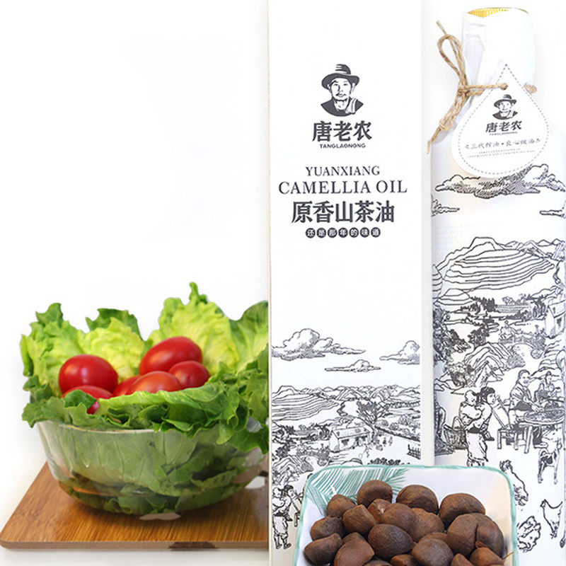 唐老农原香冷榨山茶油500ML