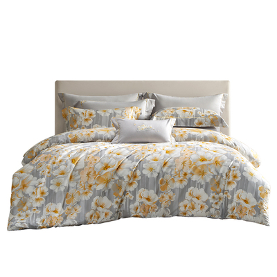 MINE/寐高端长绒棉套件床上四件套纯棉四季全棉床单被套床品 花悸