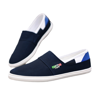 卡帝乐鳄鱼帆布鞋男款新款软底透气男鞋轻便懒人一脚蹬老北京布鞋