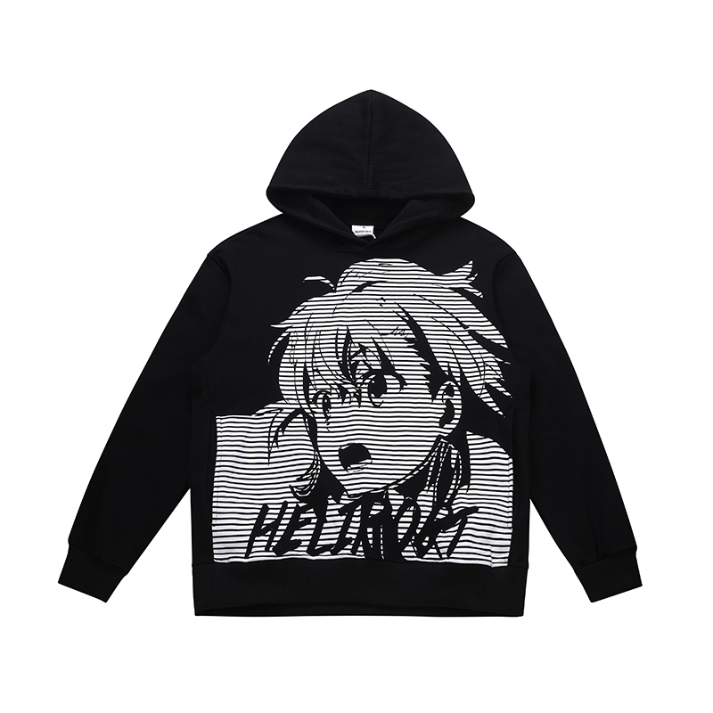 HELIPORT停机坪 超电磁炮连帽卫衣情侣宽松男女潮流休闲上衣帽衫