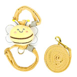 兔子牵引绳溜兔防挣脱牵遛绳子链子宠物小白侏儒兔可调节外出绳