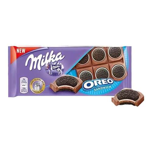 外国进口德国MILKA妙卡巧克力气泡可可脂奥利奥牛奶夹心零食礼物