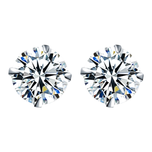 简约S999纯银针耳钉养耳洞水钻耳环2025年新款潮通勤防过敏耳饰女