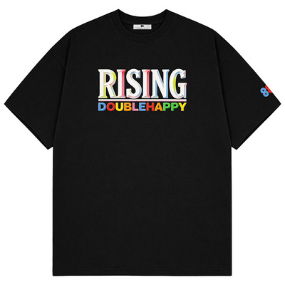 88rising美式多巴胺配色纯棉T恤