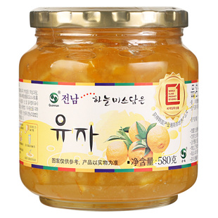 全南蜂蜜柚子茶韩国进口580g*2奶茶店泡水百香果水果茶酱饮品商用