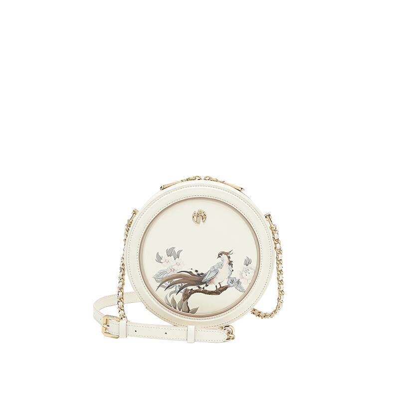 【宝藏新品】新中式印花圆饼包
