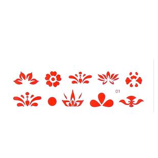 儿童花钿眉心贴女孩宝宝额头印花纹身贴纸成人汉服古装古风美人贴