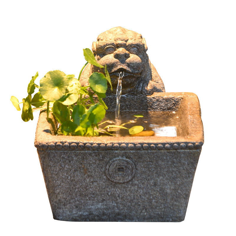尚水园流水摆件貔貅鱼池京东包邮