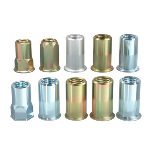 国标拉铆螺母拉卯螺帽拉母拉帽铆螺母平头竖纹小沉头姆螺丝帽大全