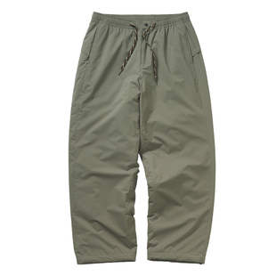 714street新雪丽3M暖绒防泼水棉裤2025冬季宽松直筒裤休闲裤男