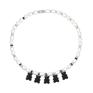 【生日礼物】APM Monaco40周年限量版小熊珍珠项链时尚设计配饰