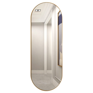 铝合金全身镜家用贴墙穿衣镜挂墙试衣镜壁挂家用高清玻璃大镜子