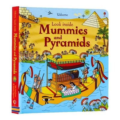 正版 Look Inside Mummies and Pyramids 偷偷看之木乃伊和金字塔儿童绘本