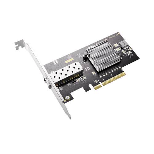 白蜘蛛10G40G万兆网卡PCI-E光纤服务器网卡光口单双口SFP接口Intel82599540Aquantia/AQC107芯片台式机内置卡