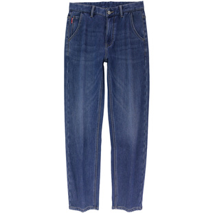 大牛传说2025年秋冬定制款牛仔裤男士宽松直筒休闲大码弹力长裤子