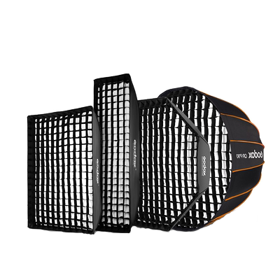 神牛快装柔光箱深抛网格长条灯罩