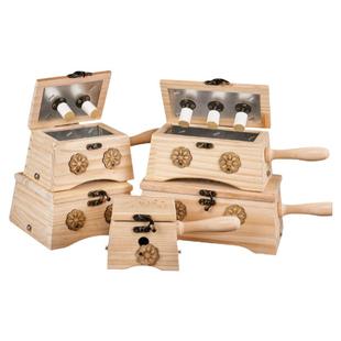 艾灸盒实木制随身灸家用器具罐子中医院通专用全身炙肚子腹部同款