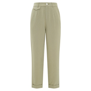 莱芙&middot;艾迪儿商场同款春季新品垂感显瘦九分裤职场通勤OL西