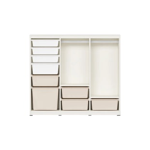 hanssem汉森儿童衣柜实木多功能收纳柜家用宝宝衣橱小户型