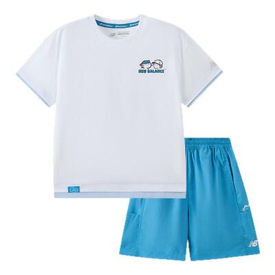 【凉感】new balance X BLANK CAT童装男女儿童T恤套装ND2SF2V063