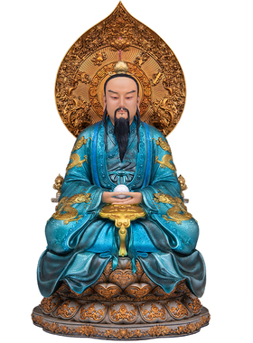 三清神像铜古旧新款家用摆件
