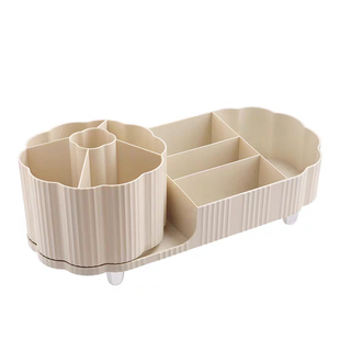 美甲桌面多功能可旋转收纳盒置物架大容量笔筒美甲巾抽屉式工具盒