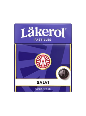现瑞典原产Lakerol乐奇乐无糖润喉糖海盐覆盆子原味甘草柠檬薄荷