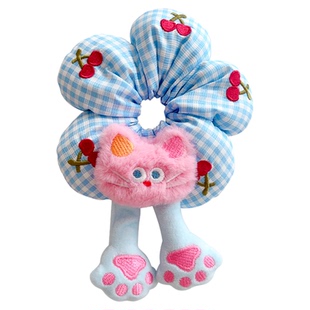 儿童花朵屁屁大肠发圈2025新款女童扎丸子头发绳可爱扎发头花发饰