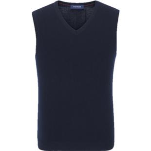 【可机洗】雅戈尔秋冬季男士V领毛衫背心商务保暖打底羊毛衫