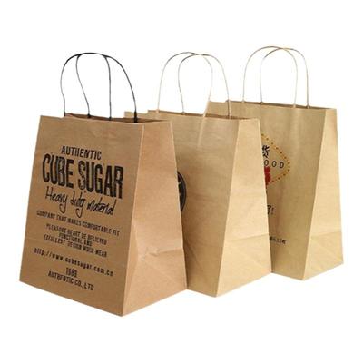 单个定制纸袋周边少量订logo图案