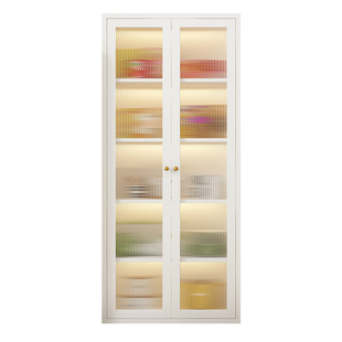 厨房置物柜落地多层餐边柜带门多功能柜碗筷盘碟小家电收纳储物柜