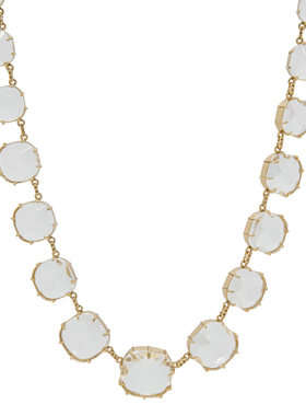 LAMUANA Artdeco复古果冻切割钻芒星系列小众设计感白钻项链94829