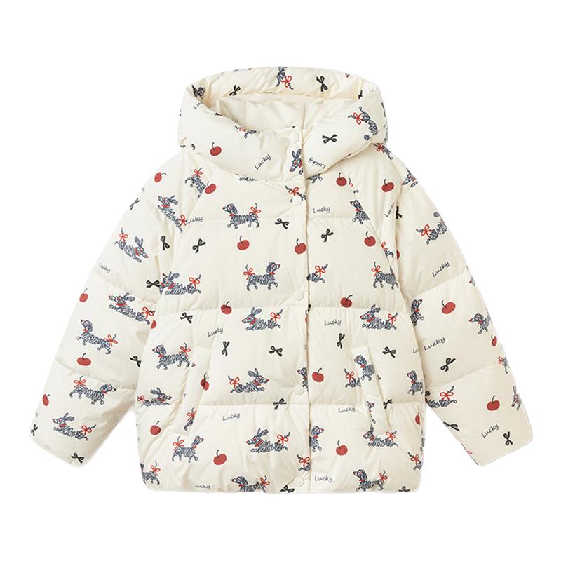 巴拉巴拉女童羽绒服大童连帽外套