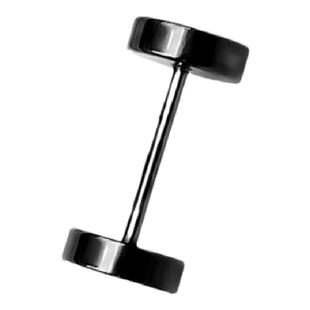 钛钢黑色耳钉女螺丝拧扣防过敏耳饰男士养耳洞哑铃耳骨钉睡觉免摘