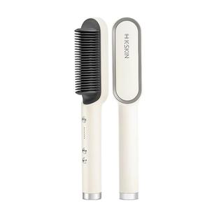 金稻直发梳负离子直卷两用不伤发内扣夹板防烫电梳子持久卷发棒