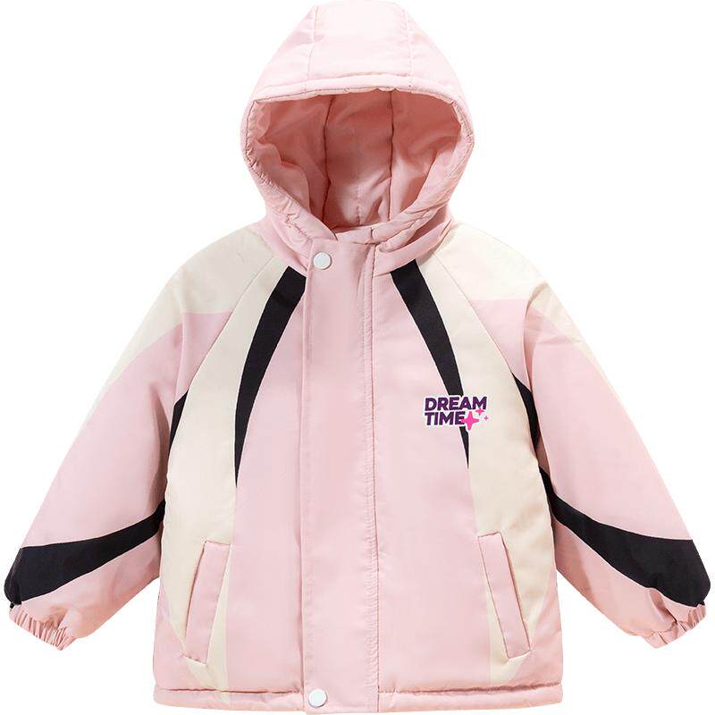 贝贝怡童装儿童棉服加厚冬季2025新款男童女童户外加绒保暖外套冬