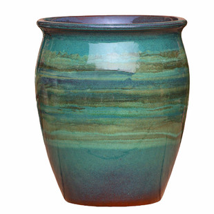 复古陶罐粗陶花盆陶瓷透气养根大口高三角梅绿植多肉植物盆栽花盆