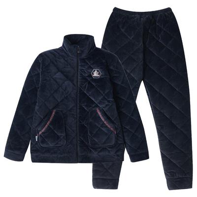 运动睡衣女冬加厚加绒可外穿套装