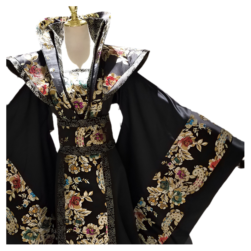 唐朝武則天女皇服裝古裝大碼原創(chuàng)漢服女成人重工原創(chuàng)黑色貴妃皇后