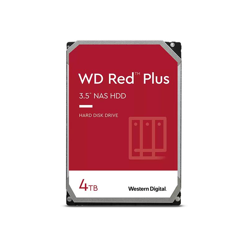 WD西部数据机械硬盘4T红盘Plus NAS硬盘专用RAID网络存储云服务器