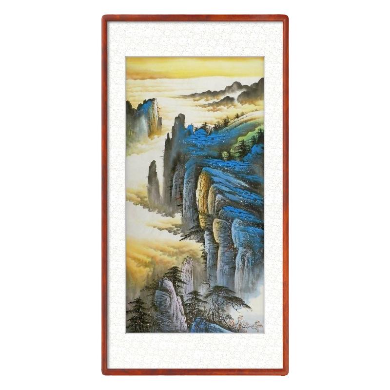 山水画客厅办公室纯手绘字画中式