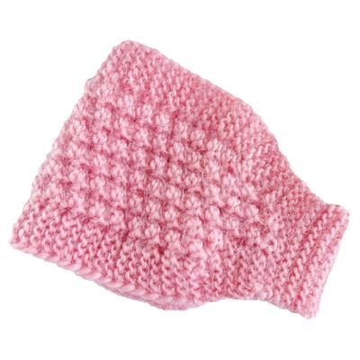 新款秋冬手工女士针织毛线发带帽遮白发保暖护耳民族风材质柔软贴