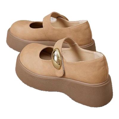 星期六春夏厚底玛丽珍乐福小皮鞋