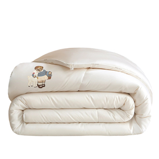 TeenieWeenie小熊澳洲进口羊毛被100纯羊毛加厚保暖全棉冬被被芯