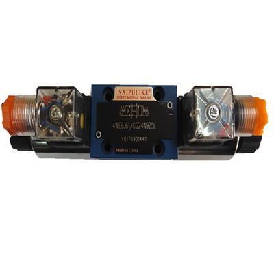 液压电磁阀板式高压三位四通换向