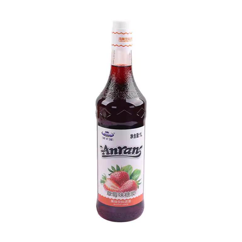 安然草莓果露香蜜鸡尾酒奶茶原料