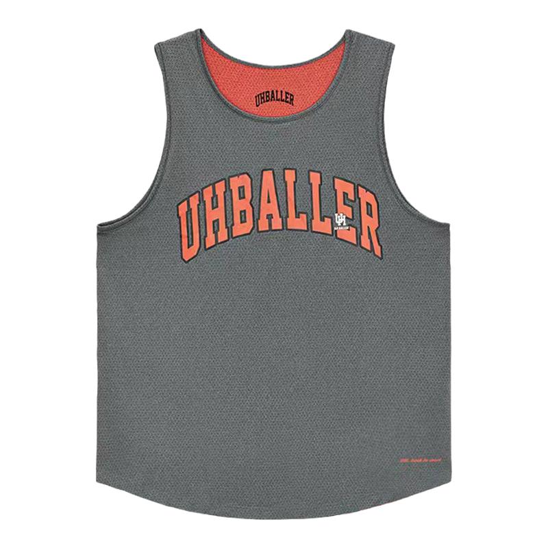 UHBALLER美式篮球双面穿速干背心